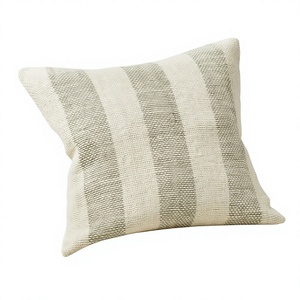 Coussin décoratif carré en coton tissé ITHL, motifs floraux/vintage/géométriques, style bohème, housse amovible lavable avec fermeture éclair - Product Image 1