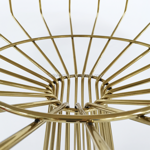 Multicolor Stainless Steel Gold Metal With <strong>Round</strong> Marble High <strong>Table</strong> <strong>Bar</strong> <strong>Stool</strong> for Event Wedding Outdoor Party - Product Image 5