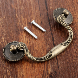 Vintage Handle Adjustable Antique Bronze Pull 129mm*55mm Retro <b>Knob</b> Cupboard <b>Door</b> Kitchen Cabinet Drawer Wooden Jewelry Villa - Product Image 3