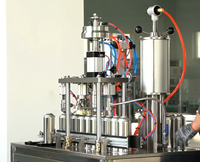 Machine de remplissage semi-automatique pneumatique pour aérosols de peinture, boissons, produits chimiques et métaux