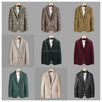 Robes de Mariage Slim Fit pour Hommes Européens et Américains, Vêtements Casual pour Hommes, Tenues de Soirée Élégantes pour Banquets, Costumes Imprimés
