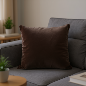 Cuscino in Velluto Olandese 60*60 Caffè, Cuscino per Seduta e Decorativo - Product Image 3