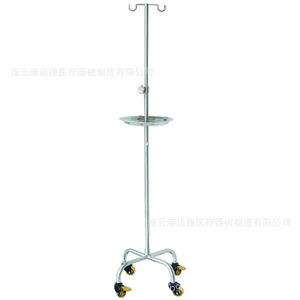 Soporte para Suero IV Myljeller MJ40-A, Carro Médico de Acero Inoxidable con Bandeja y Ruedas para Uso Hospitalario - Product Image 1