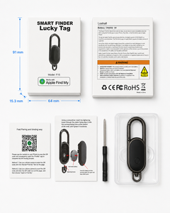 Traceur de clés certifié MFi Apple Find My, localisateur d'objets Bluetooth, mousqueton intelligent, anti-perte, localisateur <span class=keywords><strong>GPS</strong></span> - Product Image 6