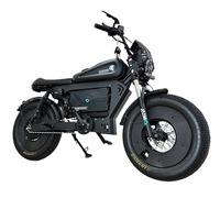 Vélo électrique Fatbike E-MTB 60V noir de style nouveau, très vendu, 3000W, en alliage d'aluminium, pour femmes