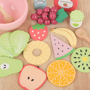 Juego de Cocina de Madera con Frutas y Verduras de Simulación, Educativo, Ecológico, No Tóxico, para Niños de 2 a 7 Años, Juguete de Cocina DIY - Product Image 3