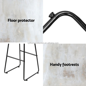 <span class=keywords><strong>Tabouret</strong></span> <span class=keywords><strong>de</strong></span> bar industriel <span class=keywords><strong>en</strong></span> métal sans dossier avec assise carrée <span class=keywords><strong>en</strong></span> PU pour îlot <span class=keywords><strong>de</strong></span> cuisine et café – Offre spéciale - Product Image 5