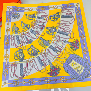 แฟชั่นสิ่งทอลายทแยงโพลีเอสเตอร์ม้าพิมพ์90*90เซนติเมตรฤดูใบไม้ผลิฤดูร้อนฤดูใบไม้ร่วงผู้หญิงผ้าพันคอสี่เหลี่ยม - Product Image 3