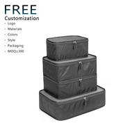 Cubes de compression légers et portables pour bagages de voyage, ensemble d'organisateurs de bagages, étiquette privée de luxe personnalisée, faible MOQ