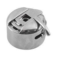 Boîtier de canette métallique à ressort pour machine à coudre industrielle, pièces détachées pour machines à confection, argenté