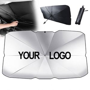 Custom Logo UV Protection Sun <b>Shade</b> Umbrella for Windshields of Various Car Models Windshield Portable Car Foldable Sunshades - Product Image 1