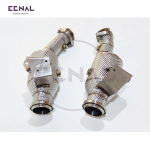 Ecnal s'applique aux modèles Benz <span class=keywords><strong>AMG</strong></span> W205 <span class=keywords><strong>C43</strong></span> 3.0T 2017-2023, downpipe en acier inoxydable avec catalyseur - Product Image 3