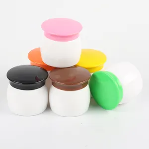 Giá Thấp Bán Buôn Trắng Vòng Nhựa Bao Bì Mỹ Phẩm Nhỏ Container 10Ml PP Kem Jar Nhỏ Jar Kem Hộp