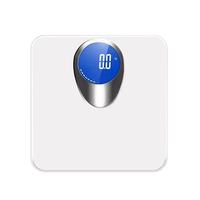 Báscula Digital de Baño Personal de Vidrio Templado de 6 mm de Fábrica OEM, Capacidad de 250 kg/550 lb, Pantalla LCD con Retroiluminación Azul