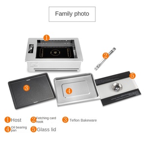 Ménage Antiadhésif Électrique Friture Multi-fonctionnel Électrique <span class=keywords><strong>Grill</strong></span> Plaque Sans Fumée Barbecue <span class=keywords><strong>Viande</strong></span> Machine <span class=keywords><strong>Grill</strong></span> - Product Image 4