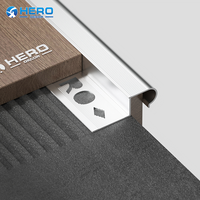 Profilés antidérapants en forme de J, bande de protection imperméable, design traditionnel, bordure d'escalier en aluminium, nez de marche en métal Hero pour la maison