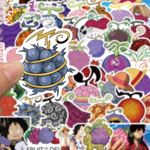 SW 50 autocollants à motifs de fruits démoniaques et de bandes dessinées <span class=keywords><strong>One</strong></span> <span class=keywords><strong>Piece</strong></span> pour coque de téléphone portable, ordinateur portable et tasse - Product Image 5