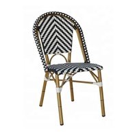 Chaises en rotin en métal de style moderne pour meubles d'extérieur pour hôtels plages restaurants en plein air chambres à coucher écoles parcs cuisines