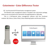Colorímetro Digital J-SC200 con Software para PC, Conexión Bluetooth, Sistema Inteligente de Combinación de Colores para Inspección de Control de Calidad Industrial