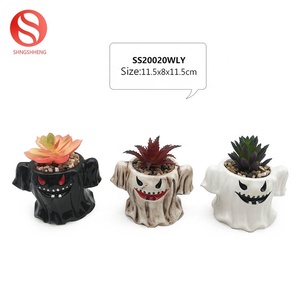 กระถางต้นไม้ทำจากเซรามิกรูปทรง<span class=keywords><strong>ผี</strong></span>สำหรับสวนกลางแจ้งงานฮาโลวีน - Product Image 2