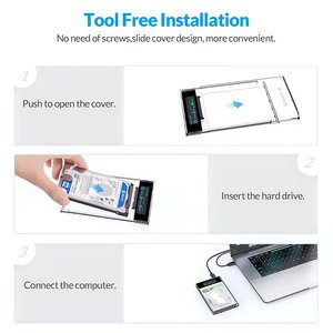 2.5英寸SATA c型硬盘机箱USB C <span class=keywords><strong>3.2</strong></span>第二代机箱固态硬盘机箱硬盘健康监控硬盘机箱机箱 - Product Image 3