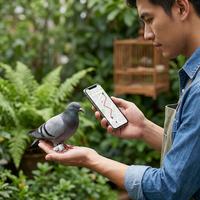 Traceur GPS ultra-compact pour bagues de pattes de pigeon avec puce de précision, batterie de 45 mAh et étanchéité IP67 pour les éleveurs de clubs