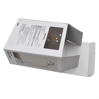 Boîte cadeau personnalisée en carton blanc mat avec impression, boîte à boucle pour lampe de table