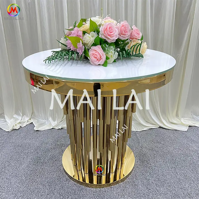 Backdrop eventos sobremesa bolo cilindro ouro sobremesa mesa decoração suporte para festa de casamento suprimentos adereços