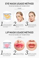 Gel de collagène pour soins de la peau en hydrogel de cristal 3d 24k or gel de collagène hydratant sous le masque de patch pour les yeux masque de sommeil en soie à la vapeur