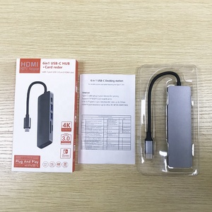<strong>Online</strong> Hot USB Type-c <strong>Hub</strong> Adapter 6 in 1 USB C to HDTV Adapter USB 3.0 <strong>Hub</strong> - Product Image 5