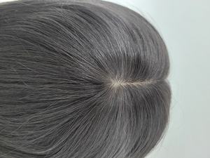 Perruque toupet à clipser en cheveux humains lisses mi-longs de 12 pouces, noir naturel brun, WIGTS, peignes intérieurs de qualité supérieure, résistante à la chaleur, livraison rapide - Product Image 3