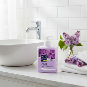 AquaVera Savon liquide antiseptique pour les mains - Parfum LILAC 500ml - Product Image 3