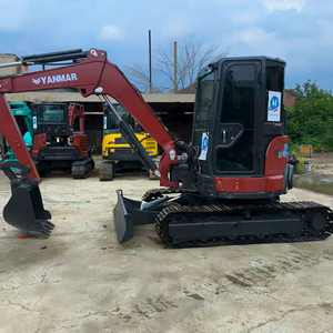 Mini-excavatrice d'occasion VIO60 6 tonnes, mini-chenillard Yanmar EPA avec moteur incliné, composants de roulement de boîte de vitesses, presque neuve, en vente - Product Image 3