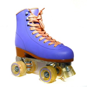 Châssis en PVC PP supérieur à 4 roues réglables en gros Roues en PU EN13899 Certifié Clignotant Chaussures de patinage à roulettes pour femmes adultes - Product Image 2