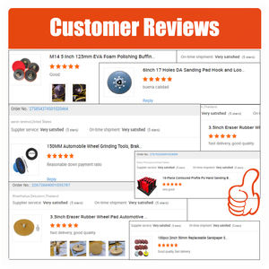 Plaque de ponçage professionnelle à crochets et boucles, 6 pouces, en mousse PU, dureté moyenne, pour ponceuse orbitale aléatoire - Product Image 5