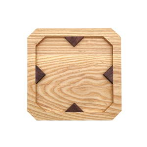 Posavasos creativos de madera con grabado de logotipo, bandejas de madera para té, tapetes para té, tapetes aislantes del calor de estilo japonés. - Product Image 3