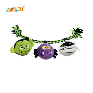 Çin tedarikçisi sevimli cadılar bayramı tasarım römorkör naylon doldurulmuş Squeaky özel yumuşak peluş oyuncak köpek - Product Image 6