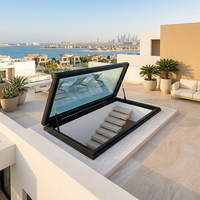 Ventana de Techo Moderna de Aluminio y Vidrio para Apartamento Tipo Loft Europeo, Impermeable, Aislamiento Térmico, Diseño de Proyecto Personalizado