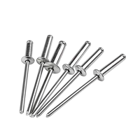 Rivets à tête plate ronde en acier inoxydable zingué, à noyau ouvert, certifiés ISO15977 pour l'assemblage de quincaillerie