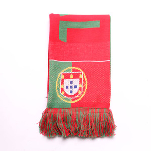 カスタムメイドのジャカード織りアクリルニットスポーツサッカークラブファン応援記念スカーフ、全面プリントスカーフ - Product Image 6