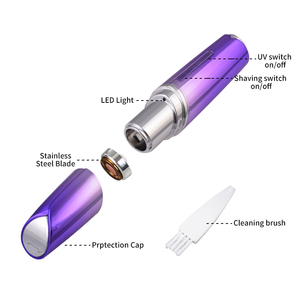 Rasoir électrique <span class=keywords><strong>pour</strong></span> femmes, épilation du <span class=keywords><strong>nez</strong></span> et des oreilles, outil de toilettage résistant à l'eau, tondeuse des cheveux du visage, rouge à lèvres, épilateur, - Product Image 2