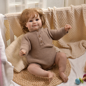 Bebé de simulación realista para cumpleaños, regalo de Navidad, muñeca bonita para niña, juguete de cuerpo suave, figurita de muñeca Reborn de 60cm - Product Image 5