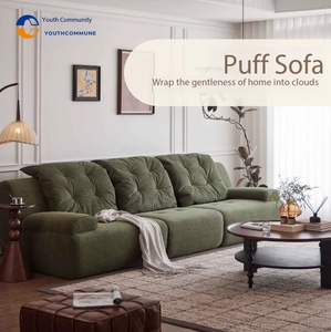 厂家直销真空压缩蓬松沙发-可完全清洗现代简约休闲布艺沙发客厅套装 - Product Image 1