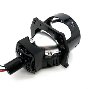 La mejor lente de proyector Bi-LED 3,0 pulgadas 70W faro de coche taza reflectante única luz antiniebla lente de proyector película Azul con H4 H7 - Product Image 3