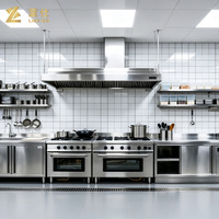 Ensemble complet d'équipements de cuisine commerciale pour restaurants et hôtels, solution tout-en-un, équipement de cuisson en acier inoxydable