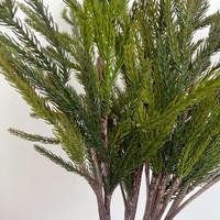 Haute qualité japon cyprès feuilles tige plantes artificielles grand feuillage vert branche de cèdre arrangements saisonniers extérieurs