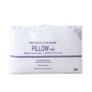 หมอนขนเป็ดแพ็คคู่2025โพลีเอสเตอร์ผ้าฝ้ายโพลีเอสเตอร์กันขนอ่อน - Product Image 6