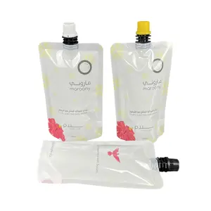 Oem biểu tượng tùy chỉnh 200ml vòi Pouch trái cây nước trái cây trà đá vòi phun Sack gói với vòi