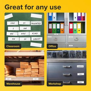 X-Bet 30pcs 1x3 Reutilizável Seca Apagar Etiquetas Magnéticas Whiteboard Classroom Memo Pads Frigorífico Notepads Magnético <span class=keywords><strong>Sticky</strong></span> <span class=keywords><strong>Notes</strong></span> - Product Image 5