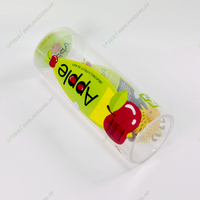Boîte cadeau de cylindre en plastique transparent de haute qualité emballage d'extension de cheveux recyclable de fournisseur de qualité